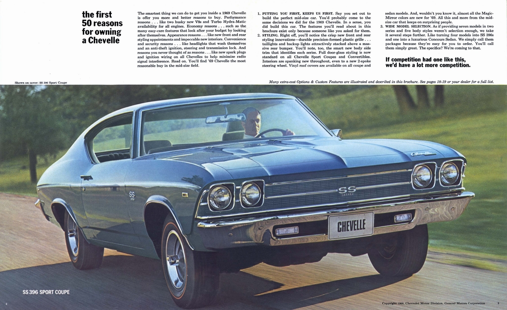 1969 Chev Chevelle Brochure Page 1